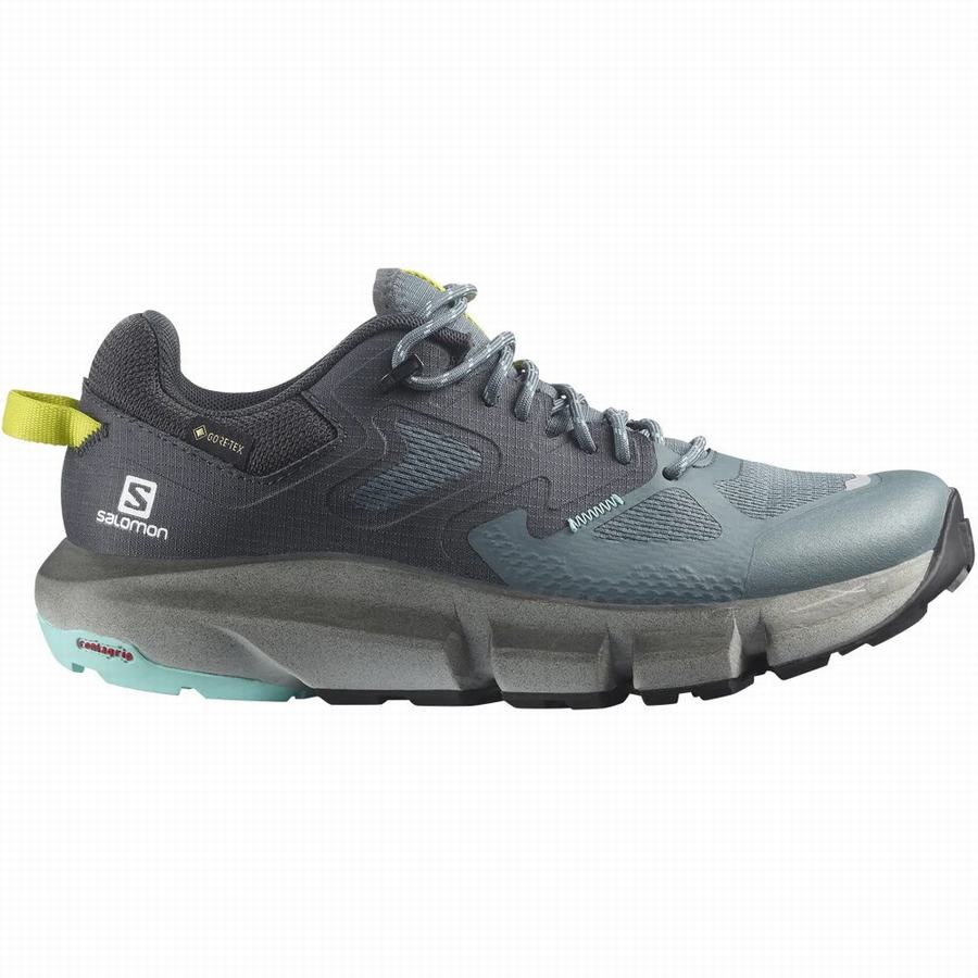 Salomon Predict Hike Gore-tex Turisticka Obuv Damske Tmavo Siva/Tyrkysové |SHG2936YW|